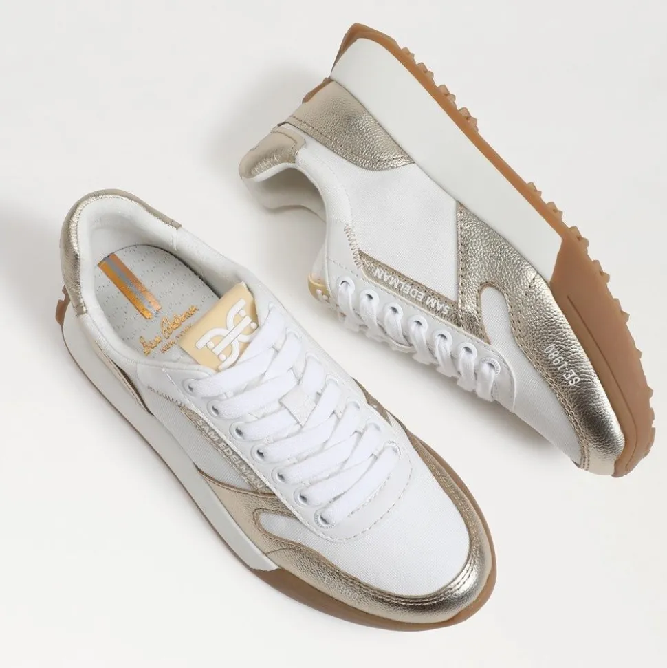 Sam Edelman Sneaker- Layla Sneaker White/Gold