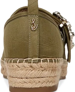 Sam Edelman Flat- Maddy Mary Jane Espadrille Wild Moss