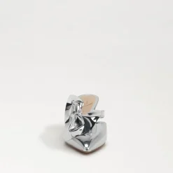 Sam Edelman Heel- Veranda Mule Pump Soft Silver