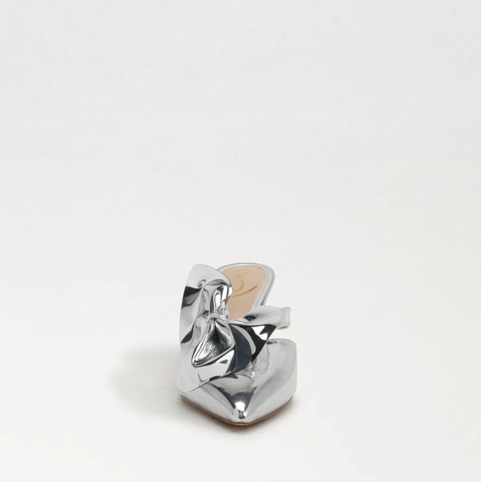 Sam Edelman Heel- Veranda Mule Pump Soft Silver