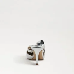 Sam Edelman Heel- Veranda Mule Pump Soft Silver