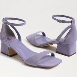 Sam Edelman Heel- Wilson Kitten Heel In Purple Iris