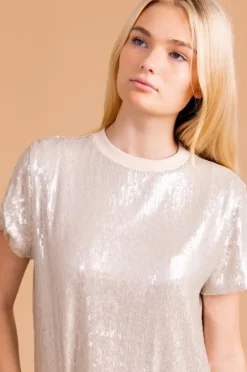 S'edge Apparel Blouses-S'Edge Apparel Ava Top Marshmallow