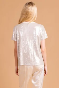 S'edge Apparel Blouses-S'Edge Apparel Ava Top Marshmallow