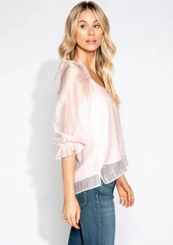 S'edge Apparel Blouses-S'Edge Apparel Cameron Top Ballerina
