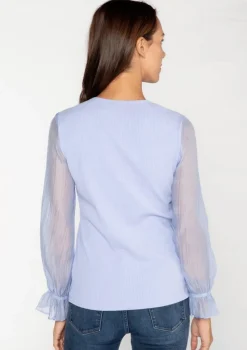 S'edge Apparel Blouses-S'Edge Apparel Murphy Top Party Peri