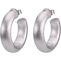 Sheila Fajl Jewelry- Small Chantal Hoops Silver