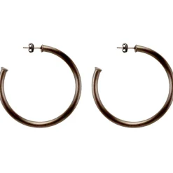 Sheila Fajl Jewelry- Smaller Everybody'S Favorite Hoops Gun Metal