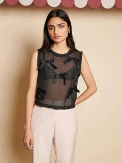 Sister Jane Blouses- Butter Bow Ruffle Top
