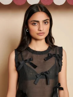 Sister Jane Blouses- Butter Bow Ruffle Top