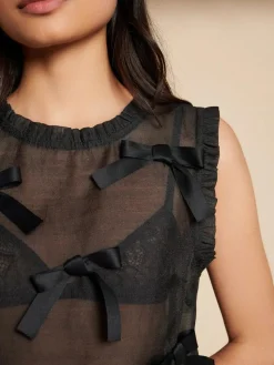 Sister Jane Blouses- Butter Bow Ruffle Top