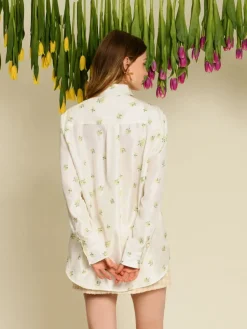 Sister Jane Blouses- Ditsy Pick Shirt - Pearled Ivory