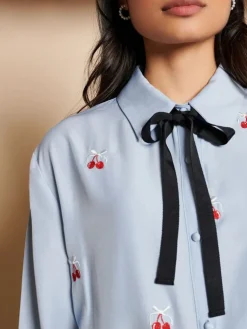 Sister Jane Blouses- Punnet Embroidered Shirt