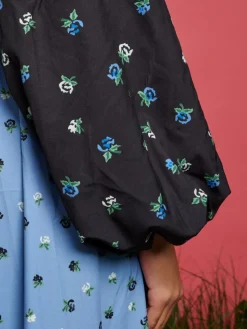 Sister Jane Maxi- Saddle Floral Maxi Dress