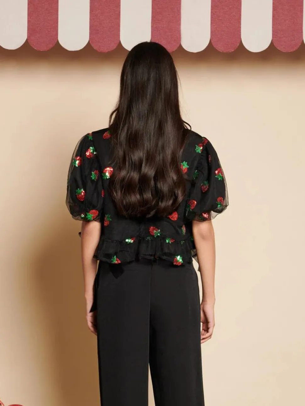 Sister Jane Blouses- Strawberry Sequin Top