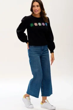Sugarhill Brighton Sweaters- Andrea Rainbow Daisies Jumper