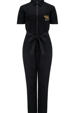 Sugarhill Brighton Jumpsuit- Billy Boilersuit Leopard Pocket