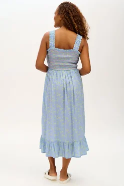 Sugarhill Brighton Midi- Ember Shirred Sundress Star Meadow