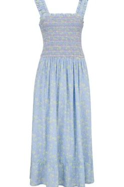 Sugarhill Brighton Midi- Ember Shirred Sundress Star Meadow