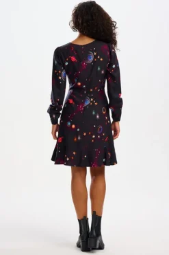 Sugarhill Brighton Mini- Juliette Dress - Black, Colourful Universe