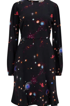Sugarhill Brighton Mini- Juliette Dress - Black, Colourful Universe