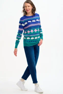 Sugarhill Brighton Sweaters- Rosie Jumper - Multi, Rural Fairisle