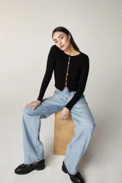 Unpublished Jeans- Rumi High-Rise Stacked Leg In Highland